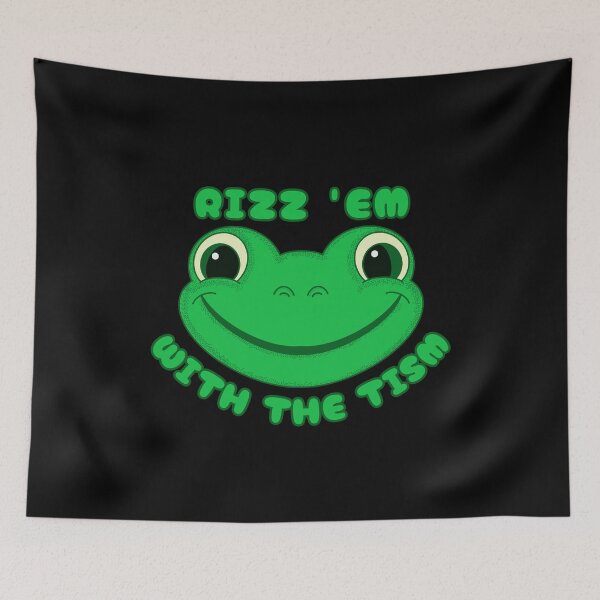 Item preview, Rizz Em With The Tism - Autism Awareness (Frog) designed and sold by SeledineArt.