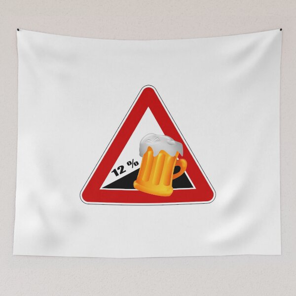 Item preview, Warning sign beer 12% designed and sold by Michael Treu.