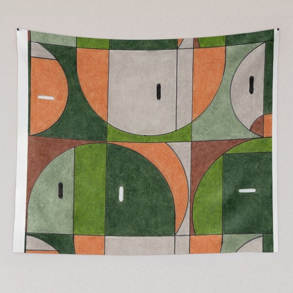 Item preview, Earthy Geometric Abstract Pattern designed and sold by TheJoeyStudio.