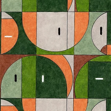 Artwork thumbnail, Earthy Geometric Abstract Pattern by TheJoeyStudio