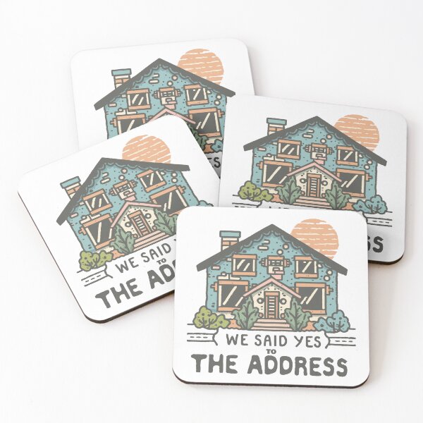 Item preview, we said yes to the address - with a house pic designed and sold by EmeraldeaArt.