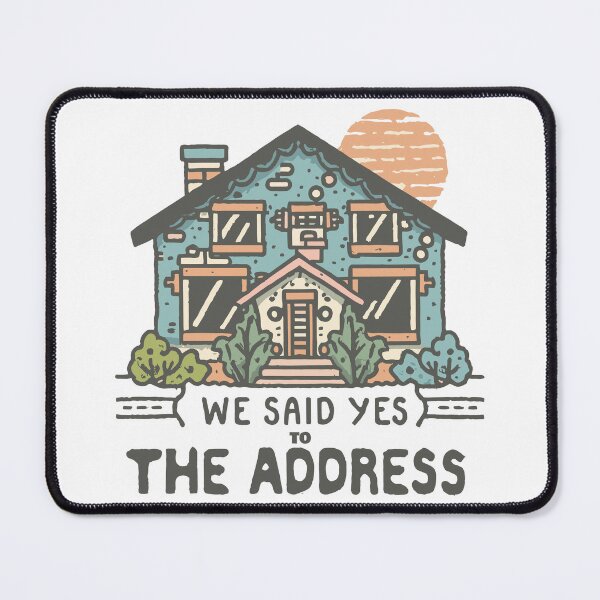 Item preview, we said yes to the address - with a house pic designed and sold by EmeraldeaArt.