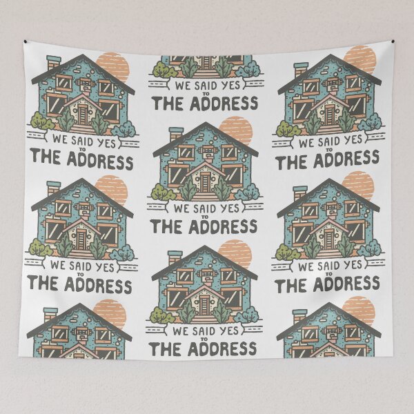 Item preview, we said yes to the address - with a house pic designed and sold by EmeraldeaArt.