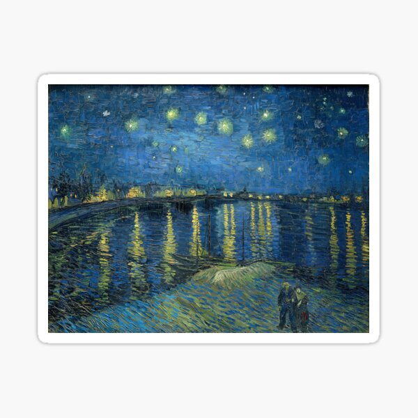 van gogh, famous Sticker