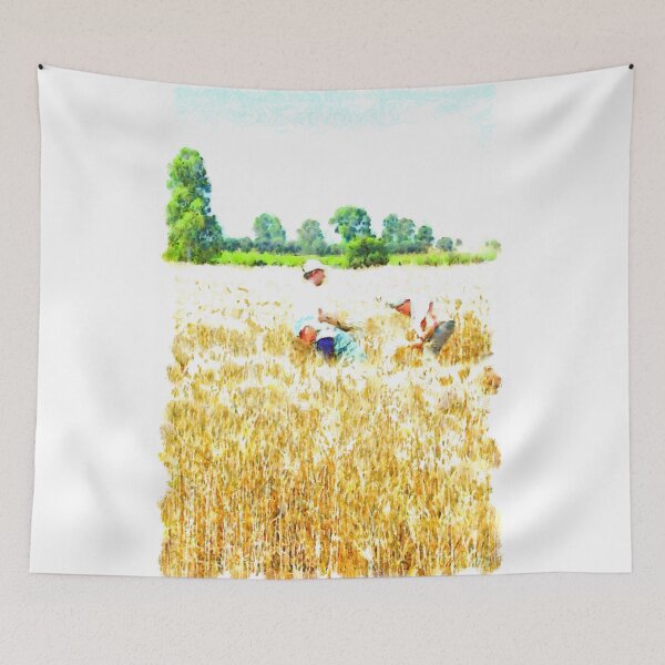 Item preview, Harvesters in the middle of the wheat field designed and sold by Giuseppe Cocco.