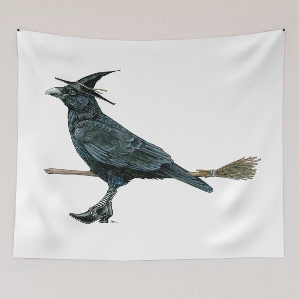 Item preview, Crow in Witches Shoes designed and sold by JimsBirds.