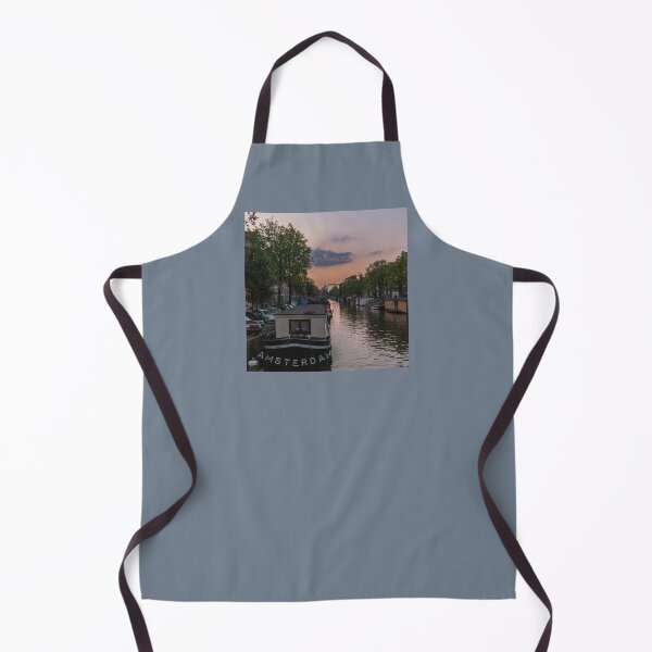 Artikelvorschau, Sonnenuntergang am Amsterdamer Kanal mit Hausbooten entworfen und verkauft von InbalTurShalom.