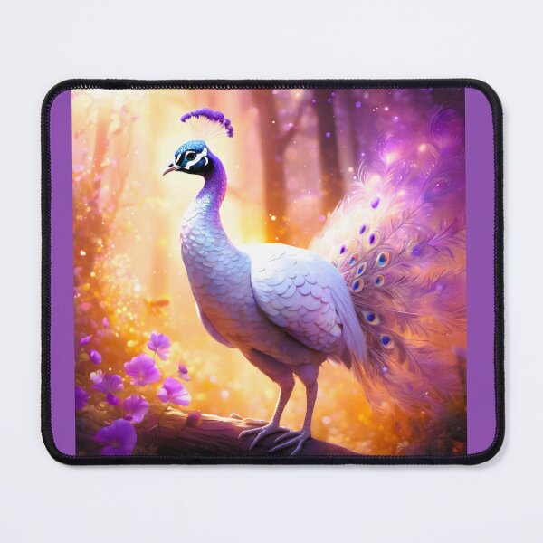 Item preview, White peacock with purple spots designed and sold by janjacbu.