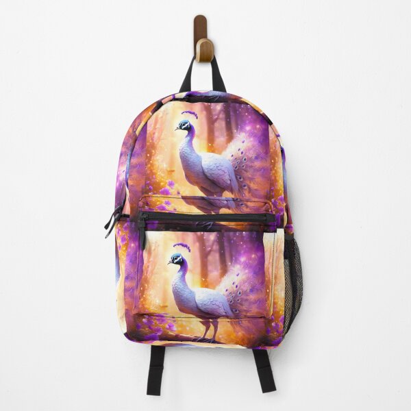 Item preview, White peacock with purple spots designed and sold by janjacbu.