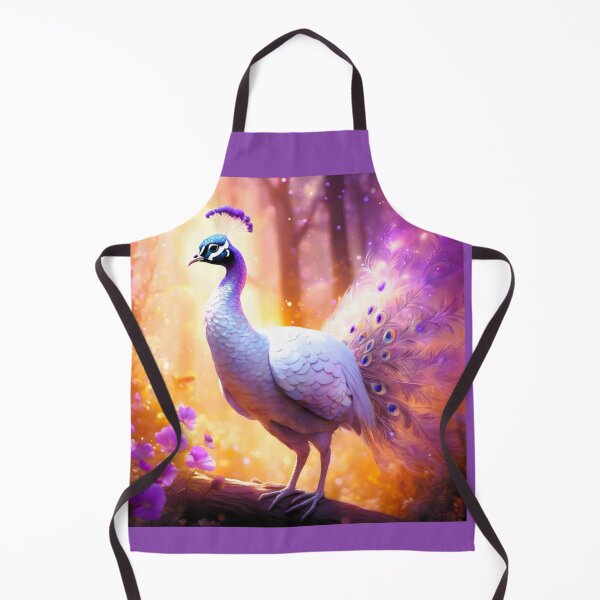 Item preview, White peacock with purple spots designed and sold by janjacbu.