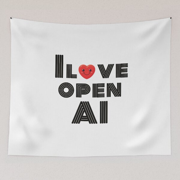 Item preview, I Love OpenAI designed and sold by CozyLightsStore.