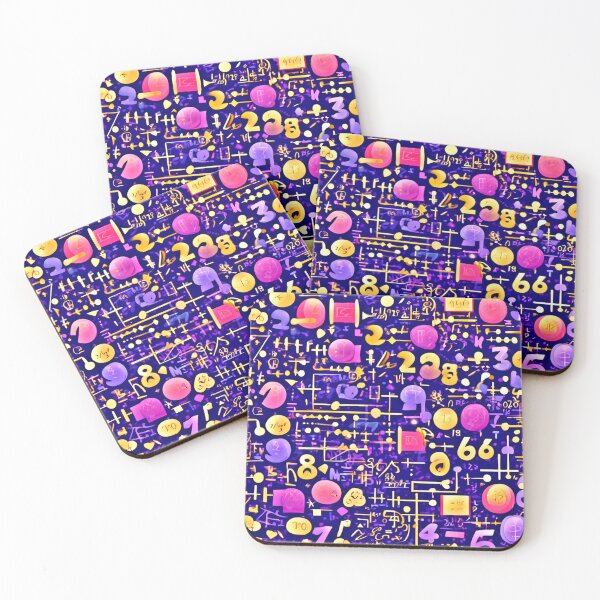 Item preview, Cartoonish Math Equations Art designed and sold by Health And Fitness Posts e-Store.