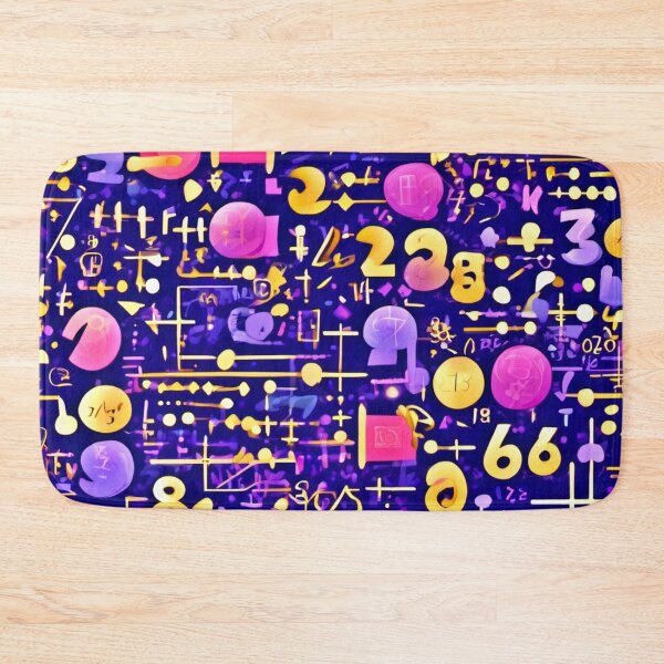 Item preview, Cartoonish Math Equations Art designed and sold by Health And Fitness Posts e-Store.