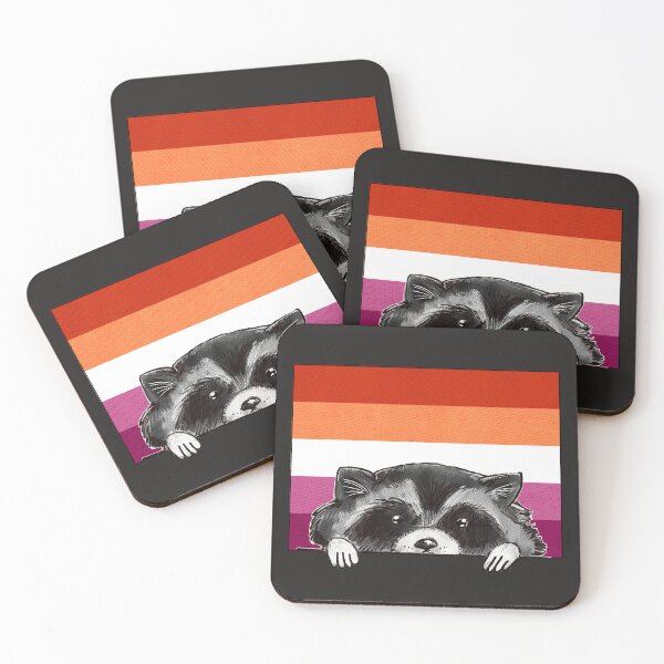 Item preview, Gonzo, The Pride Raccoon | Lesbian Flag designed and sold by ghostieking.