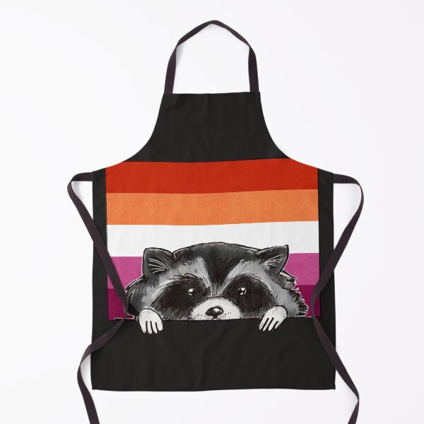 Item preview, Gonzo, The Pride Raccoon | Lesbian Flag designed and sold by ghostieking.