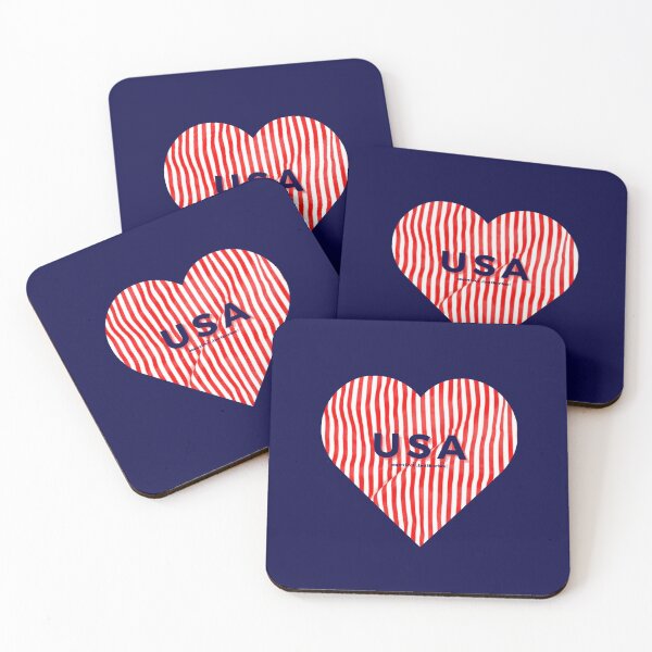 Item preview, USA - imperfect, but I LOVE her.  Wavy Red Stripped Heart  designed and sold by GlobalCurator.