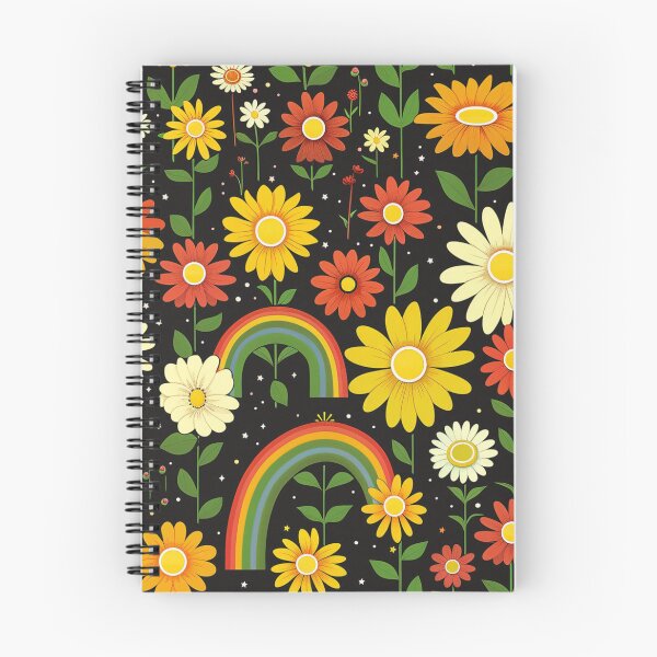 Item preview, Retro Rainbow Floral Pattern designed and sold by NDaZone.