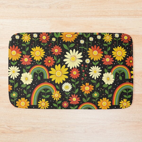 Item preview, Retro Rainbow Floral Pattern designed and sold by NDaZone.