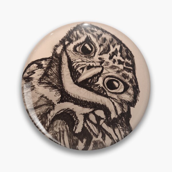 Item preview, Curious owl designed and sold by Katchtattoo.