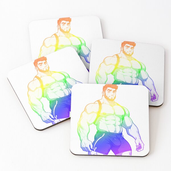 Item preview, Cute Muscular Gay Guy Flexing With A Bulge designed and sold by homorohomo.
