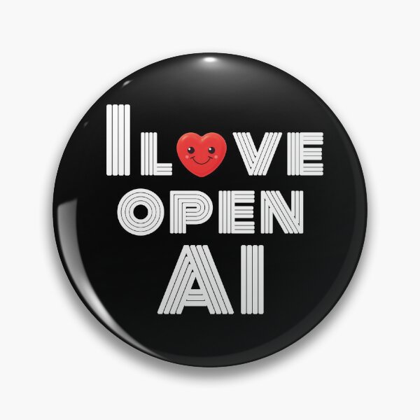 Item preview, I Love Open AI designed and sold by CozyLightsStore.