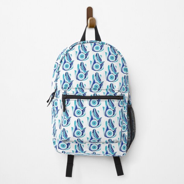 Item preview, Blue Swirl Hamsa (Transparent Borders) designed and sold by PeaceforIsrael.