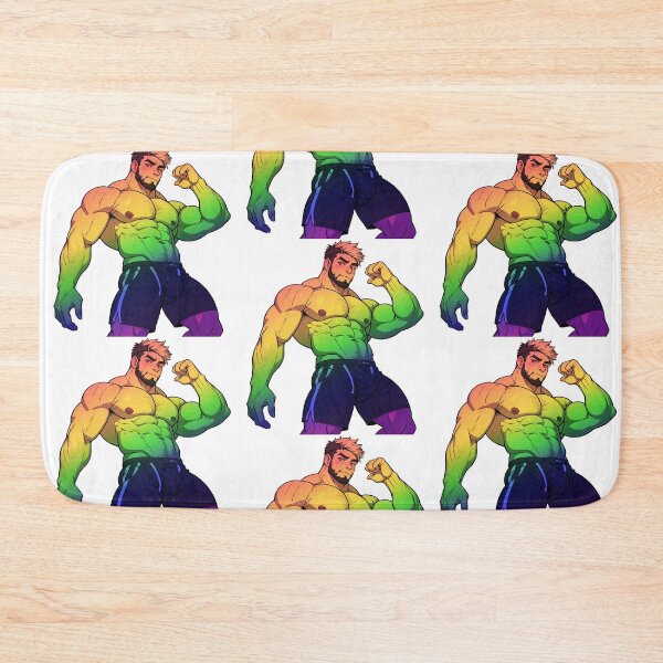 Item preview,  Cute Muscular Gay Guy Flexing With A Bulge designed and sold by homorohomo.