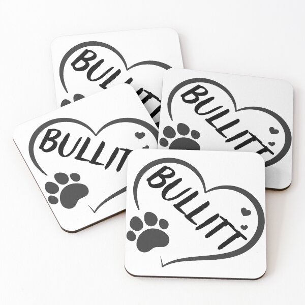 Item preview, Bullitt name in a heart with a paw, great gift for dog or cat owners designed and sold by OCS1337.