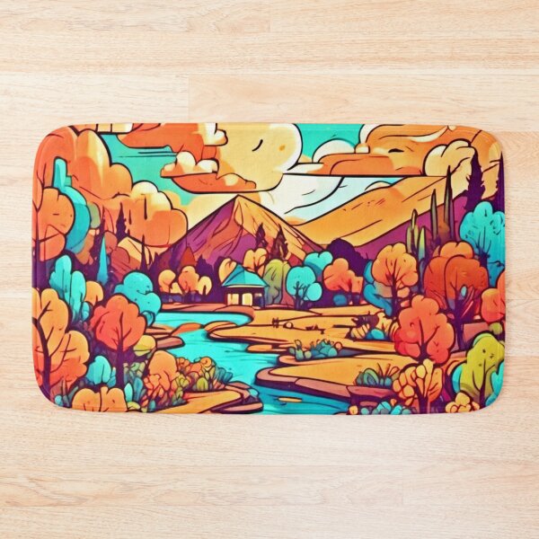 Item preview, Vibrant Woodland Landscape designed and sold by Health And Fitness Posts e-Store.