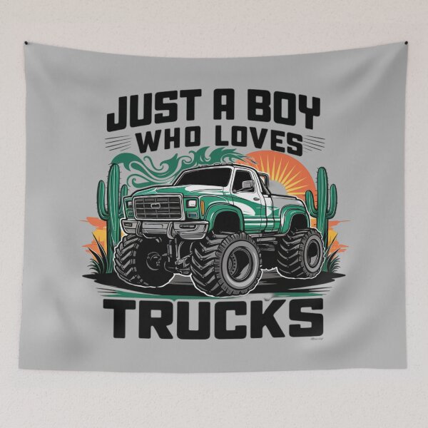 Item preview, Just a boy who loves Trucks designed and sold by 123ks.