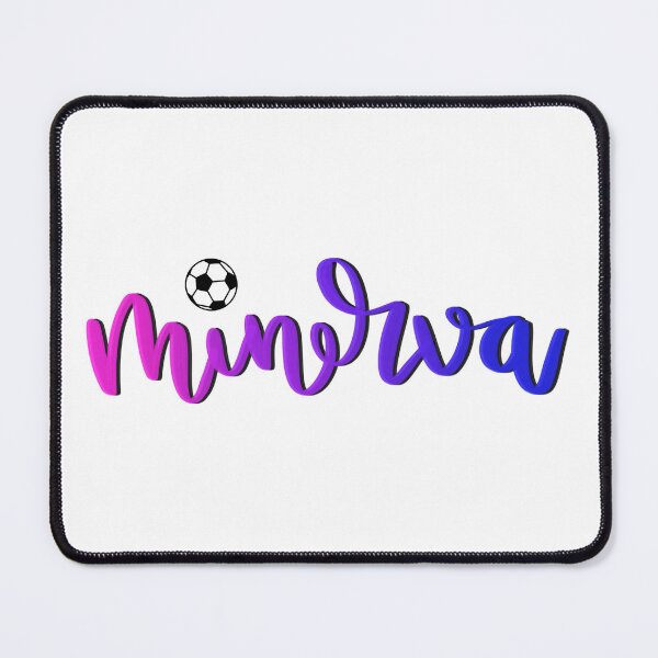 Item preview, Minerva In Calligraphy With Soccer Ball designed and sold by You2CartoonShop.