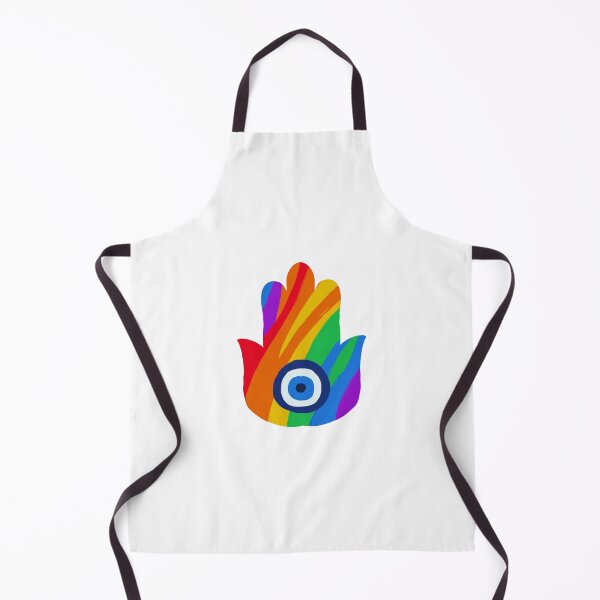 Item preview, Pride Flag Hamsa designed and sold by PeaceforIsrael.
