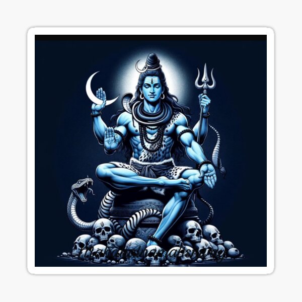 "Lord Shiva Adiyogi" Sticker for Sale by Eshant Redbubble