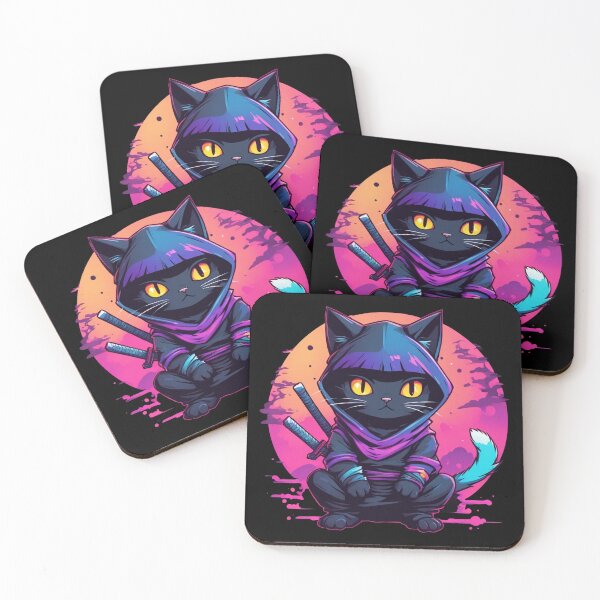 Item preview, Ninja Cat, Kawaii Cute, Catana designed and sold by Burn-Ego.