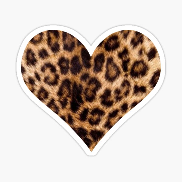 Item preview, leopard print heart designed and sold by Annika G.