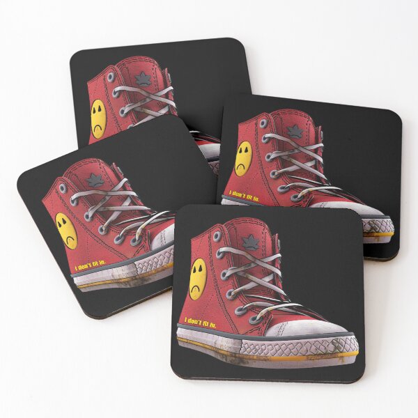 Item preview, I don't fit in Emo Red High Tops  designed and sold by Hlvargo.