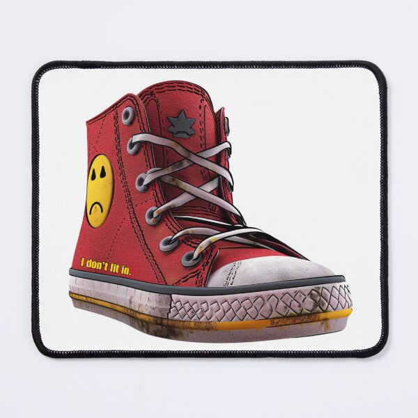 Item preview, I don't fit in Emo Red High Tops designed and sold by Hlvargo.