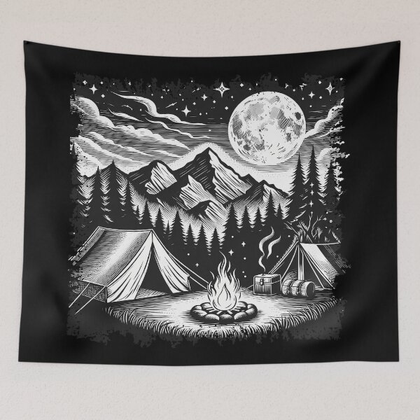 Item preview, Moonlight Camping Wilderness Adventure designed and sold by SportsT-Shirts.