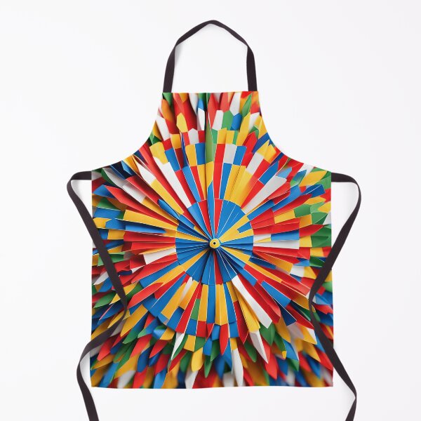 Aperçu de l'œuvre Origami Art - Le temps en technicolor : l'horloge vibrante créée et vendue par ArtfulFolds.