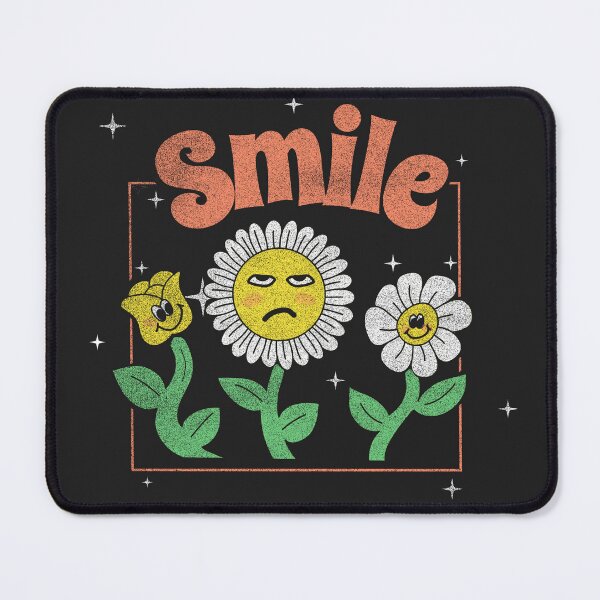 Item preview, Funny Flower Face Moody Flower Smile  designed and sold by shantiru.
