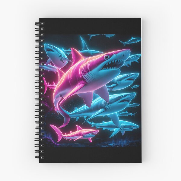 Item preview, Fluorescent sharks fluorescence effect glowing sharks designed and sold by Newhyperion.
