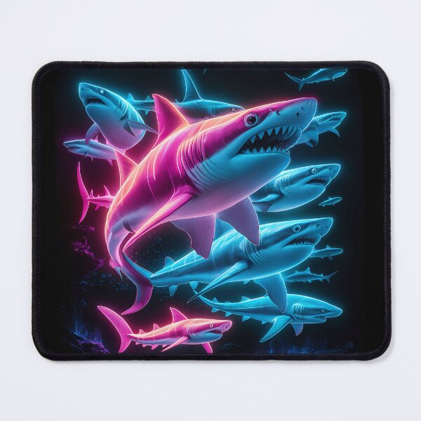 Item preview, Fluorescent sharks fluorescence effect glowing sharks designed and sold by Newhyperion.