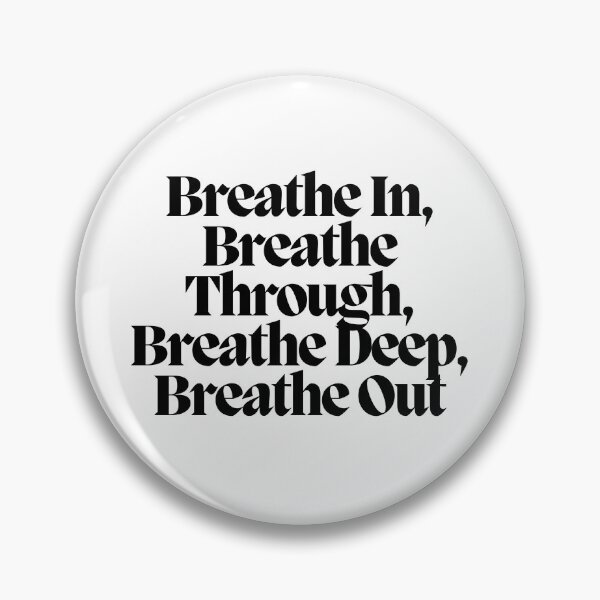 Item preview, Inhale, respire profundamente, respire profundo, exhale designed and sold by CharmStudio.