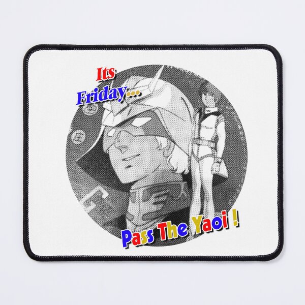 Item preview, Charmuro Char Aznable Amuro Ray Gundam Pass The Yaoi Fujoshi Gift Print designed and sold by MadAnglerPress.
