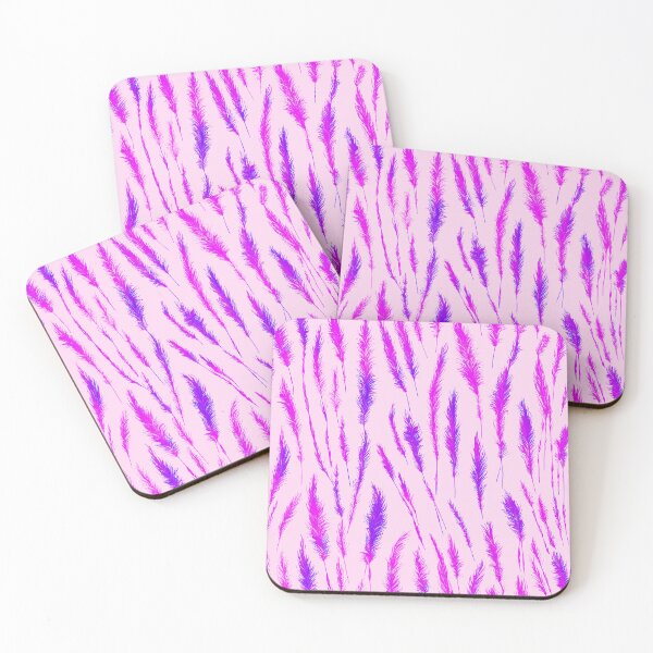 Item preview, Purple Grunge Style Wild Grasses on Pink Background designed and sold by Beachy.