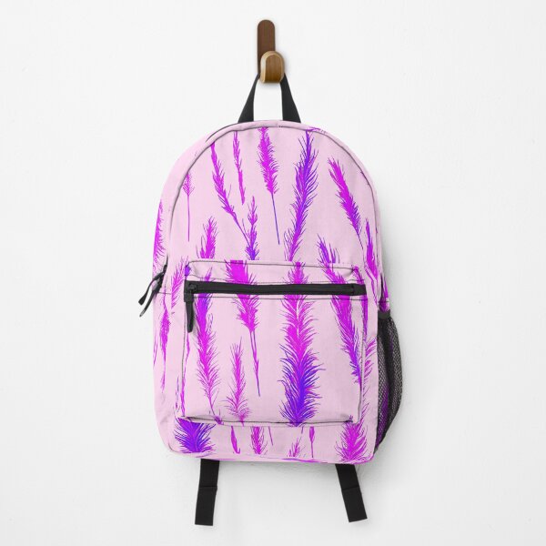 Item preview, Purple Grunge Style Wild Grasses on Pink Background designed and sold by Beachy.