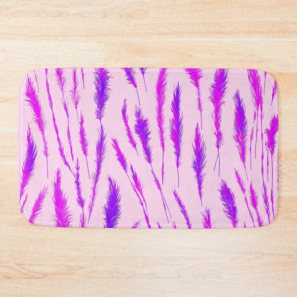 Item preview, Purple Grunge Style Wild Grasses on Pink Background designed and sold by Beachy.