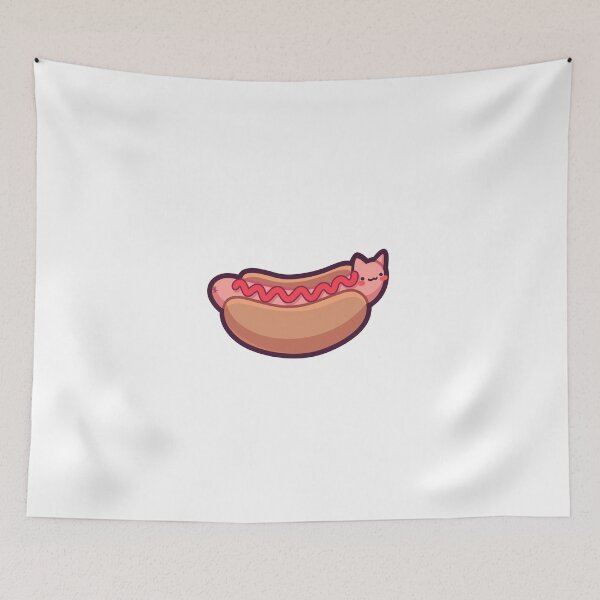 Item preview, Hot Dog Meow designed and sold by MaruKunArt.