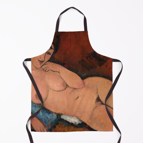 Item preview, Amedeo Modigliani Nude on a Blue Cushion designed and sold by TeeARTHY.