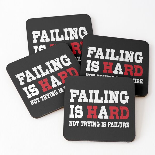 Item preview, Failing is hard - Not trying is failure designed and sold by HandicraftArt.